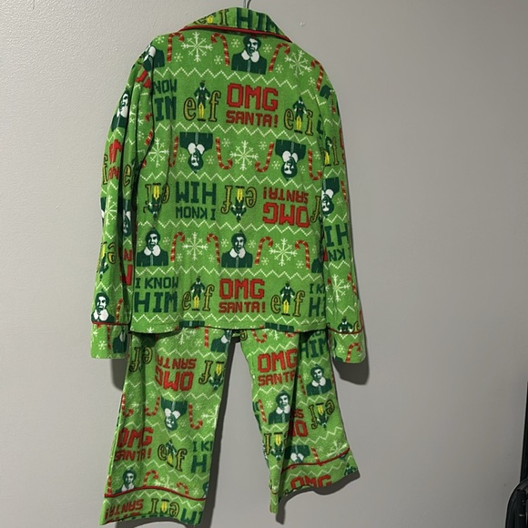 Buddy the Elf Kid’s Fleece Two Piece Pajamas Sz M (8) - Picture 4 of 6